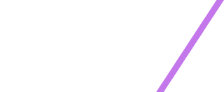 transparent white scipher logo with purple slash